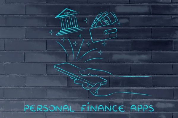 Concept of personal finance apps