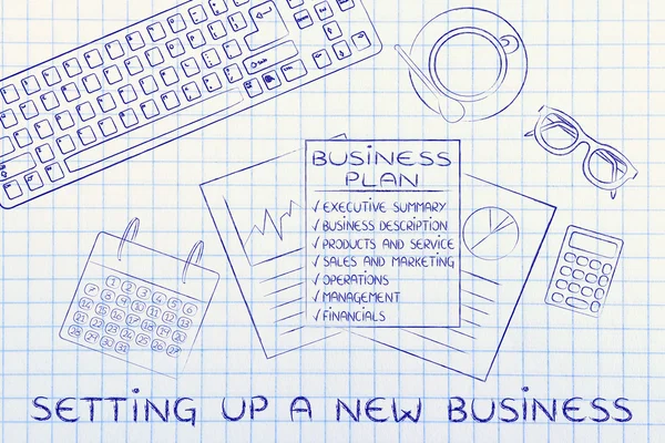Concept of setting up a new business