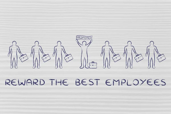 Concept of reward the best employees