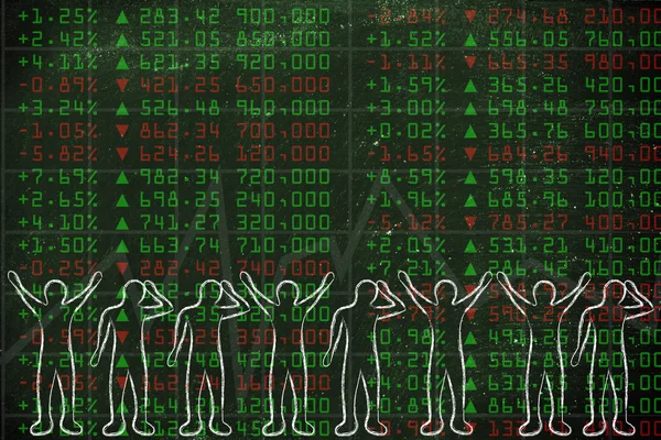 Concept of stock markets performance