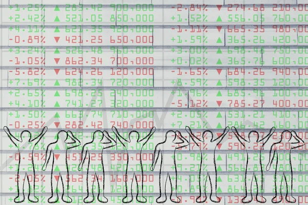 Concept of stock markets performance