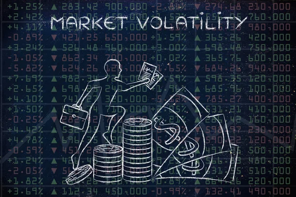 Concept of market volatility