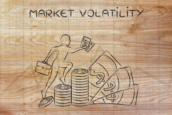 Concept of market volatility