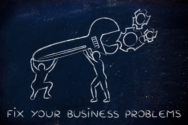 Concept of how fix your business problems