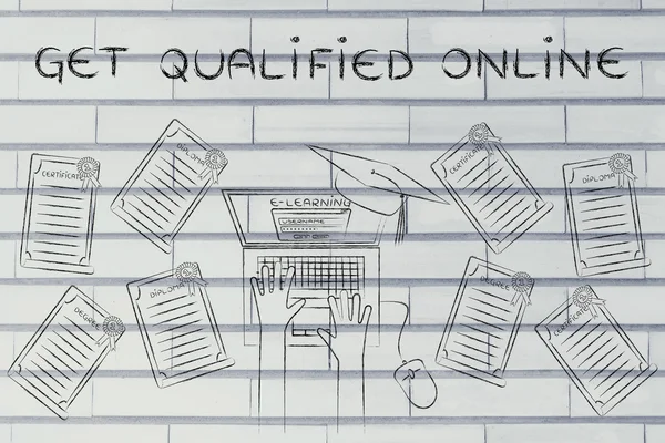 Concept of Get qualified online