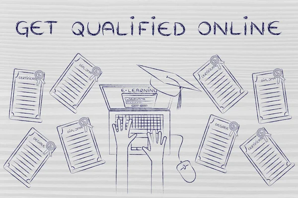 Concept of Get qualified online