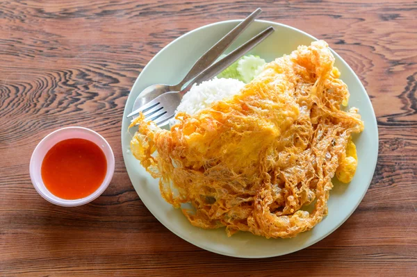 Thai fried egg with rice