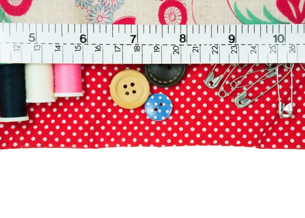Sewing kit with fabric bag