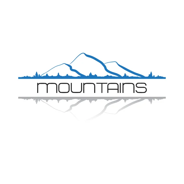 Mountains icon symbol or logo