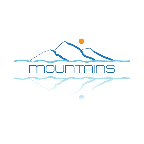 Mountains icon symbol or logo