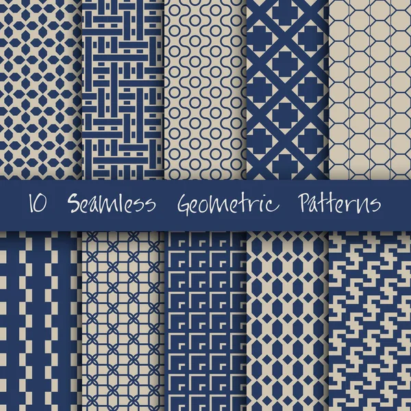 Grunge Seamless Geometric Patterns