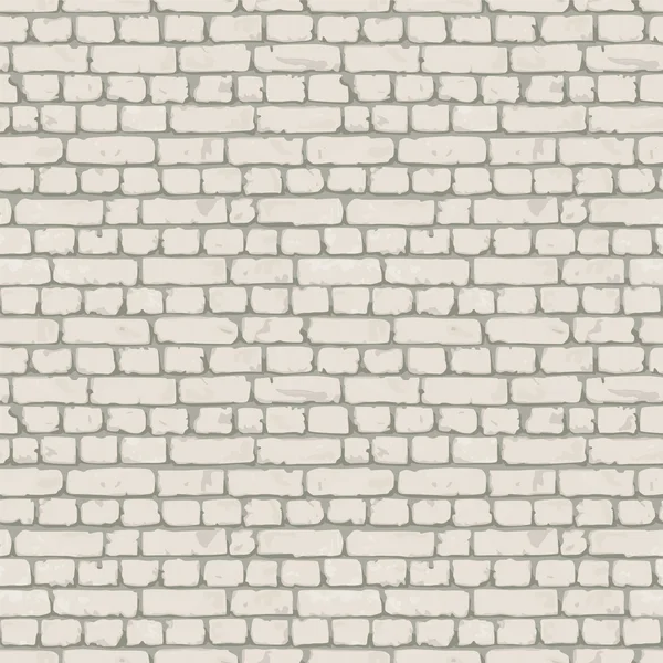 White- gray brick wall. Endless texture, web page background. Vector seamless pattern.