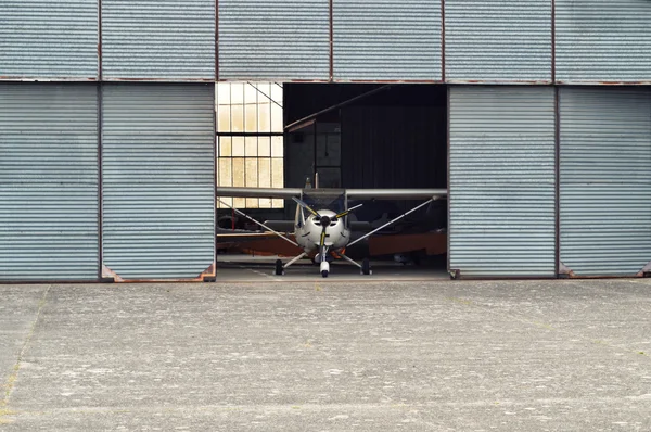 An aircraft hangar