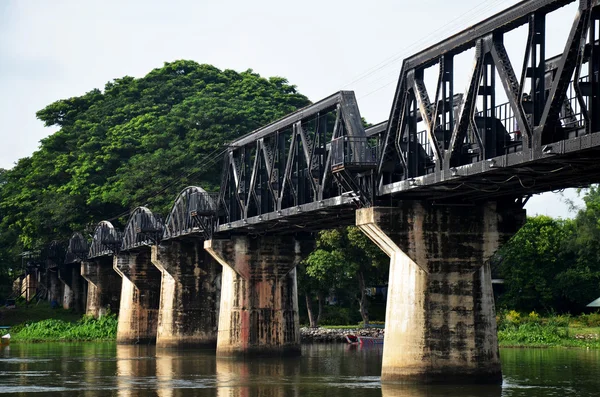 People travel and walking at the Bridge of the River Kwai in Kan