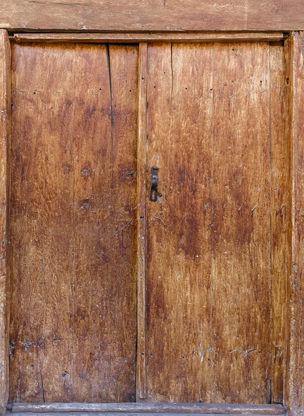 Old wooden door in the village