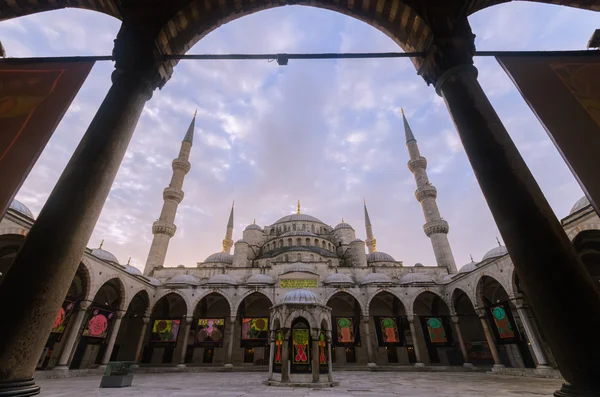 Welcome to Blue Mosque at dawn-exhibition decoration, Istanbul,
