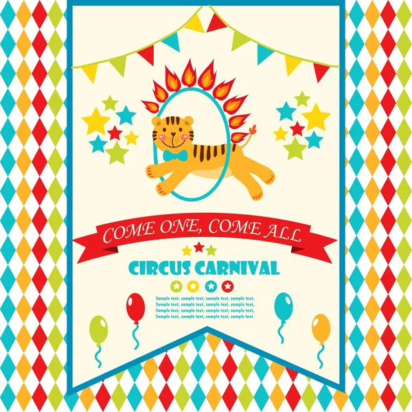 Circus party card