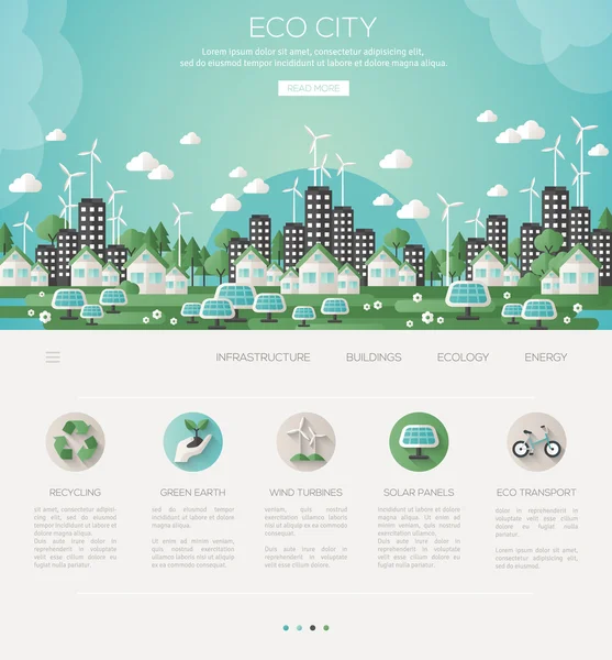 Green eco city and sustainable architecture
