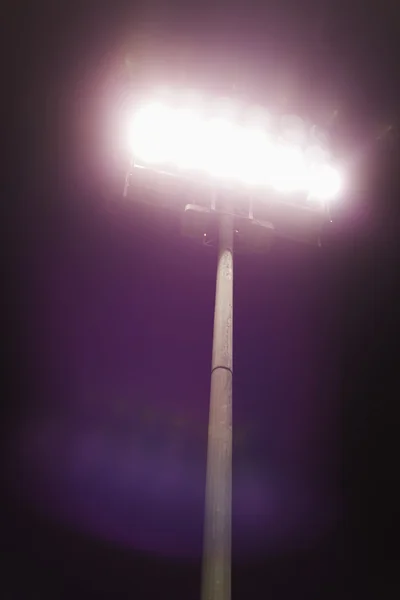 View of stadium lights at night