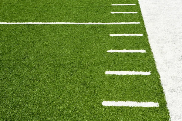 Hash marks on american football field