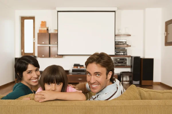 Family in living room