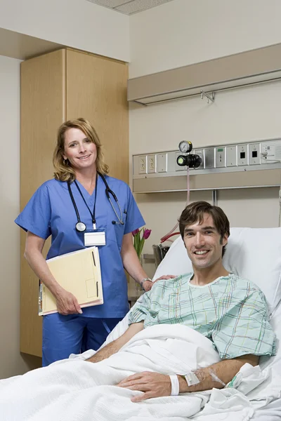 Doctor and patient in hospital