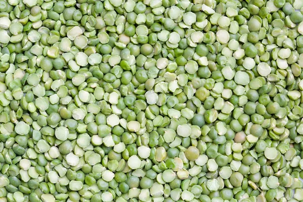 Dried green peas.