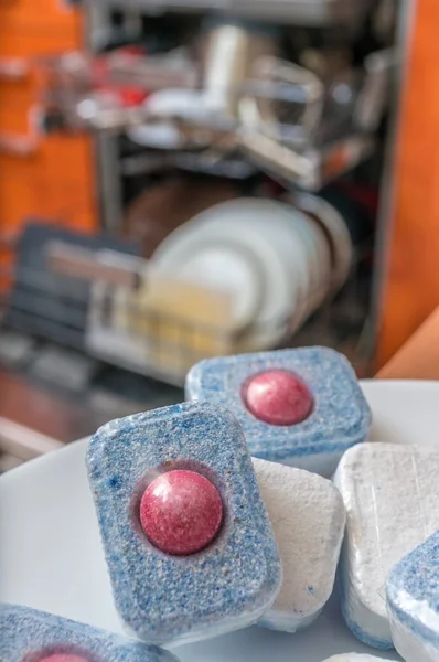 Dishwasher tablets - detergent for cleaning dishes.