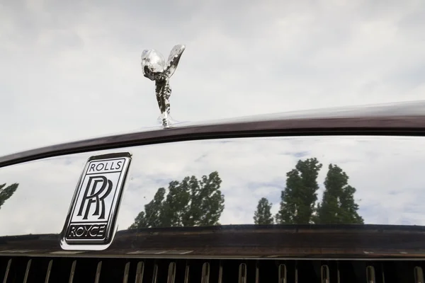Rolls-Royce Wraith coupe car with Spirit of Ecstasy emblem - the most powerful Rolls-Royce in history