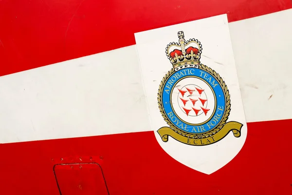 Royal air force aerobatic team logo on Bae Hawk T1