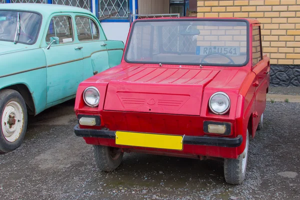 Exhibition of old Soviet cars