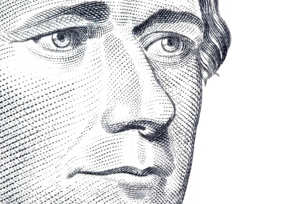 Alexander Hamilton face on dollar bill