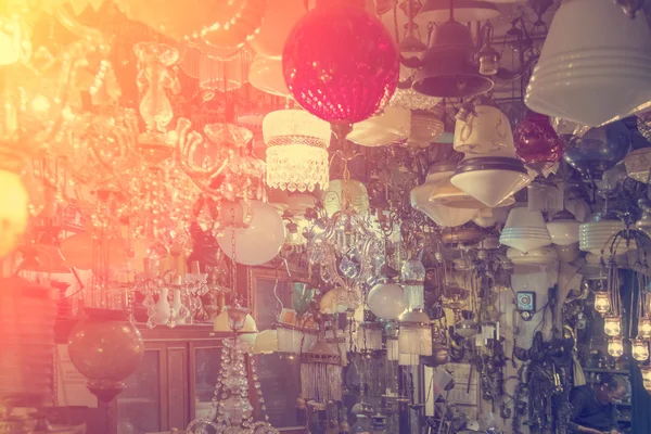 Oriental shop of lamps