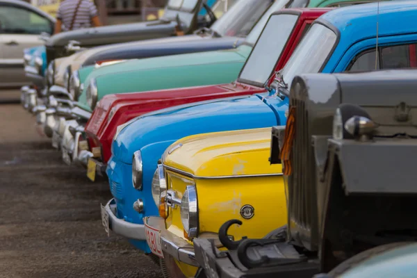 Exhibition of old Soviet cars