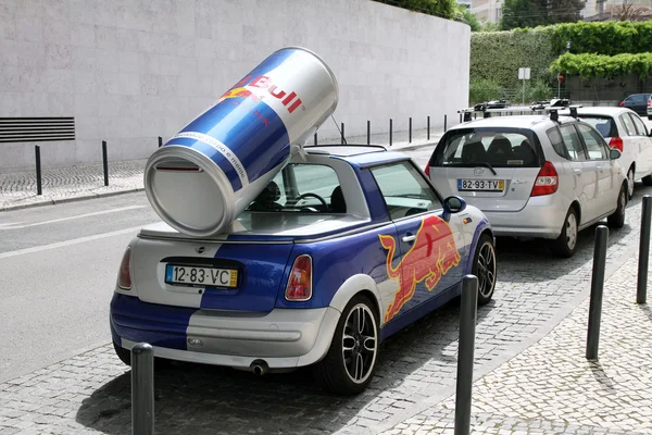 Advertising car in Lisbon