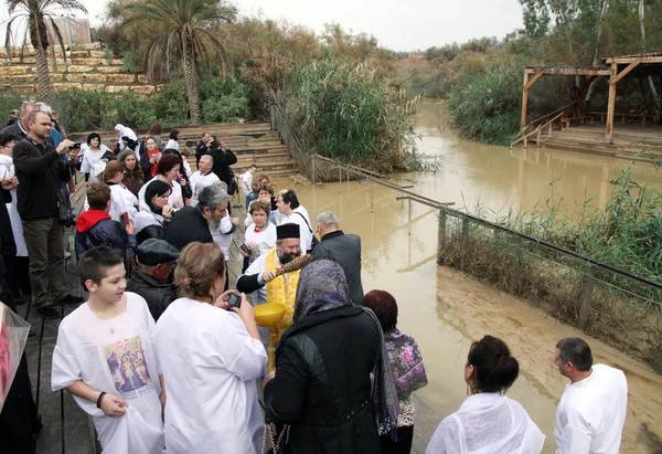 The baptism in the Jordan River, Israel