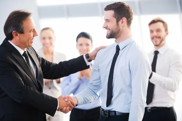 Businessmen shaking hands