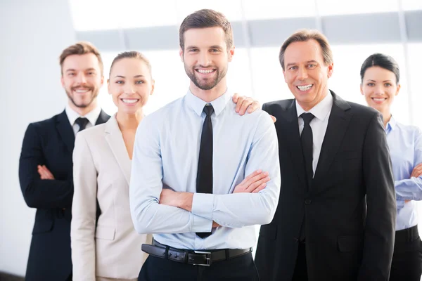 Group of confident business people
