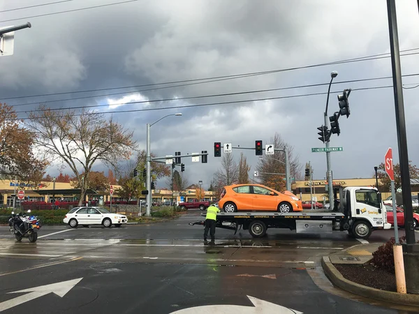 Traffic Accident and Tow Truck