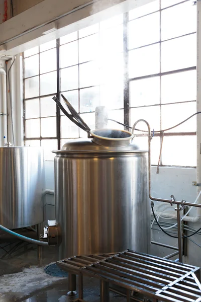 Commercial Craft Beer Making at Brewery