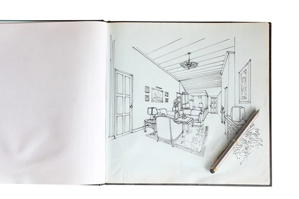 Graphical sketch of interior