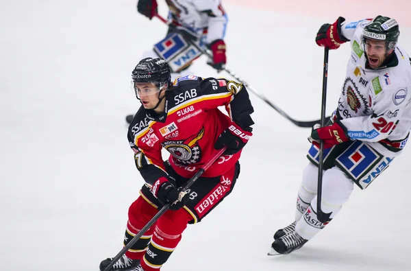 Lulea, Sweden - March 18, 2015. Daniel Zaar (27 Lulea Hockey) during the Swedish Hockey League-game, between Lulea Hockey and Frolunda Indians.