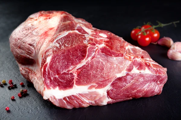 Fresh and raw meat. Whole piece of red meat ready to cook on the grill or barbecue