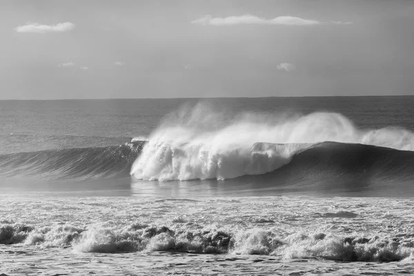 Ocean Waves Power Black White