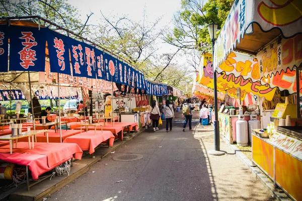 Spring festival traditional market in Osaka