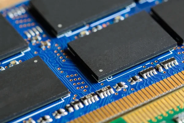 Close up of RAM Computer Memory Chip Modul