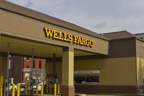 Peru, IN - Circa March 2016: A Wells Fargo Retail Bank Branch. W