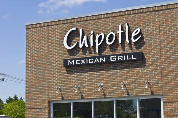 Indianapolis - Circa May 2016: Chipotle Mexican Grill Restaurant. Chipotle is a Chain of Burrito Fast-Food Restaurants VIII