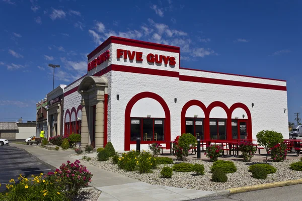 Indianapolis - Circa June 2016: Five Guys Restaurant. Five Guys is a Fast Casual Restaurant Chain in the US and Canada III
