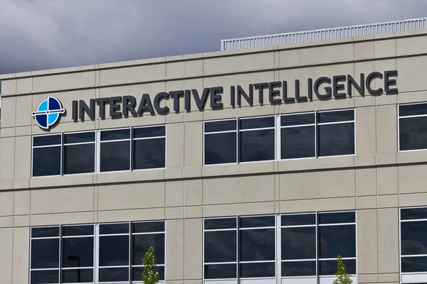 Indianapolis - Circa June 2016: Interactive Intelligence Corporate Headquarters, Interactive Intelligence Provides Cloud Services for Customer Engagement, Communications and Collaboration I